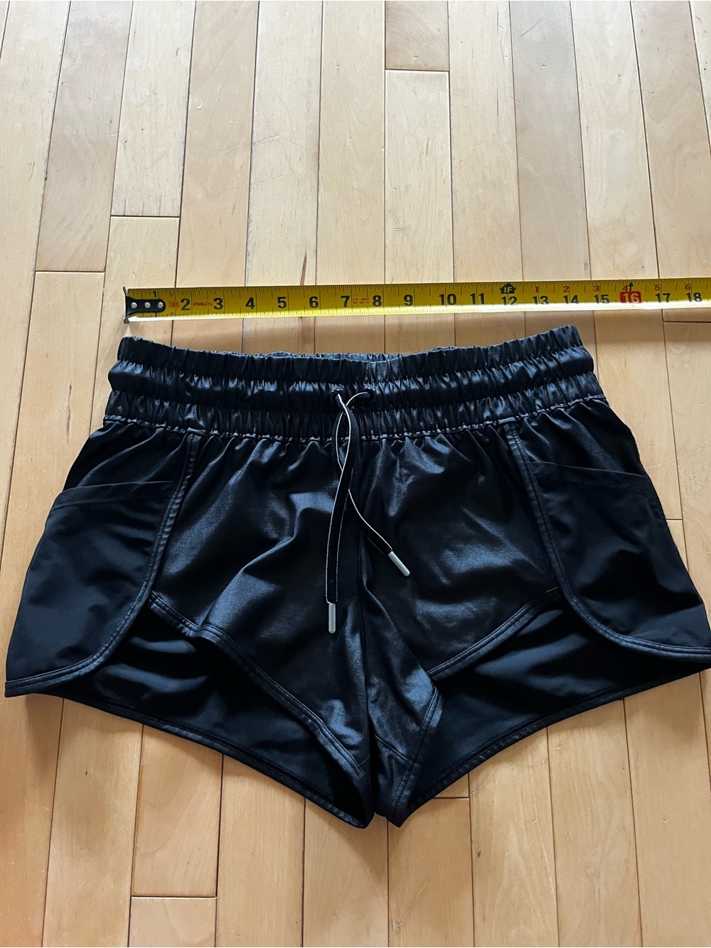 Victoria's Secret Black Athletic Shorts with Drawstring - Picture 2 of 8